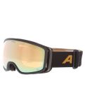 Miniatura Alpina, Bivio Q mascherina da sci unisex Black Gold Matt Goud, nero 