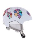 Miniatura Alpina, Pizi casco bambino Patchwork Flower Matt bianco 