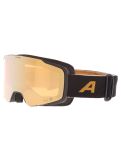 Miniatura Alpina, Taos Q mascherina da sci unisex Black Gold Matt Goud, nero 