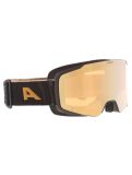 Miniatura Alpina, Taos Q mascherina da sci unisex Black Gold Matt Goud, nero 