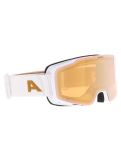 Miniatura Alpina, Taos Q mascherina da sci unisex White Gold Matt bianco, Goud 