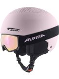 Miniatura Alpina, Zupo Set (+Scarabeo Jr.) casco bambino Light Rose Matt nero, rosa 