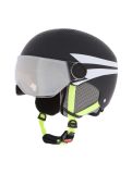 Miniatura Alpina, Zupo Visor Q-Lite caschetto con visiera bambino Charcoal-Neon Matt grigio 