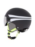 Miniatura Alpina, Zupo Visor Q-Lite caschetto con visiera bambino Charcoal-Neon Matt grigio 