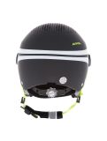 Miniatura Alpina, Zupo Visor Q-Lite caschetto con visiera bambino Charcoal-Neon Matt grigio 