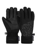 Miniatura Reusch, Beatrix R-TEX® XT guanti da sci bambino Black / Black Leopard nero 