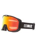 Miniatura Bliz, Rave mascherina da sci unisex Matte Black - Brown w Red Multi nero 