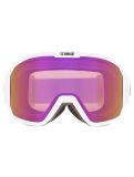 Miniatura Bliz, Rave mascherina da sci unisex Matte White - Brown w Pink Multi bianco 