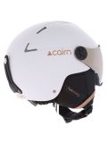 Miniatura Cairn, Orbit Visor caschetto con visiera unisex Mat White Coffee bianco 