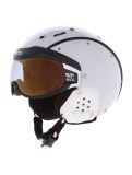 Miniatura Casco, SP-6 caschetto con visiera unisex Chameleon White bianco 