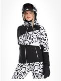 Miniatura Dare2b, Ice giacca sci donna Black and White Graffiti Print / Black bianco, nero 