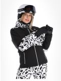 Miniatura Dare2b, Ice giacca sci donna Black and White Graffiti Print / Black bianco, nero 