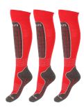 Miniatura Deluni, Gaia 3 pair calzini da sci 3 paia unisex Red rosso 