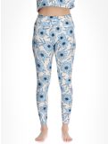 Miniatura Eivy, Pocket pantaloni termici donna Blue Flower bianco, blu 