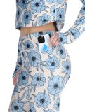 Miniatura Eivy, Pocket pantaloni termici donna Blue Flower bianco, blu 