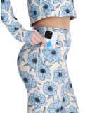 Miniatura Eivy, Pocket pantaloni termici donna Blue Flower bianco, blu 