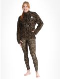 Miniatura Eivy, Techlight Halfzip Fleece felpa donna Leopard marrone 