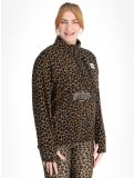 Miniatura Eivy, Techlight Halfzip Fleece felpa donna Leopard marrone 