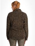 Miniatura Eivy, Techlight Halfzip Fleece felpa donna Leopard marrone 