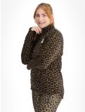 Miniatura Eivy, Techlight Halfzip Fleece felpa donna Leopard marrone 