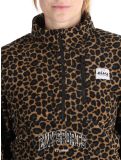 Miniatura Eivy, Techlight Halfzip Fleece felpa donna Leopard marrone 