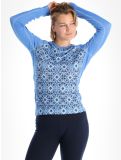 Miniatura Helly Hansen, Lifa Merino Midweight Graphic maglia termica donna Ultra Blue Star Pixel blu 