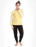 Miniatura Helly Hansen, W Lifa Merino Midweight Graphics Crew maglia termica donna Yellow Cream Floral AOP giallo 