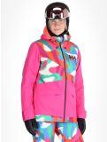 Miniatura Helly Hansen, W Powchaser 2.0 giacca sci donna JPB AOP multicolorato, rosa 