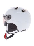 Miniatura Kask, Piuma-R Chrome Visor caschetto con visiera unisex White/Silver bianco, Zilver 