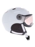 Miniatura Kask, Piuma-R Chrome Visor caschetto con visiera unisex White/Silver bianco, Zilver 