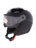 Miniatura Kask, Piuma-R Chrome Visor caschetto con visiera unisex Black/Silver nero, Zilver 