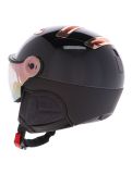 Miniatura Kask, Piuma-R Chrome Visor caschetto con visiera unisex Black/Pink Gold bianco, rosa 