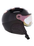 Miniatura Kask, Piuma-R Chrome Visor caschetto con visiera unisex Black/Pink Gold bianco, rosa 