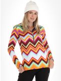 Miniatura Kou Sportswear, Chevron maglione donna Colourful arancio, multicolorato, verde 