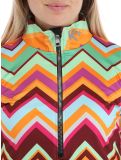 Miniatura Kou Sportswear, Chevron maglione donna Colourful arancio, multicolorato, verde 