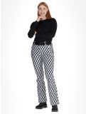 Miniatura Luhta, Joentaus pantaloni da sci softshell donna Black / White bianco, nero 