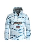 Miniatura Napapijri, Rainforest Pkt Prt 1 anorak uomo camouflage ice bianco 