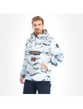 Miniatura Napapijri, Rainforest Pkt Prt 1 anorak uomo camouflage ice bianco 