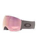 Miniatura Oakley, Flight Deck L mascherina da sci unisex Matte Forged Iron - Prizm Rose Gold Iridium grigio 