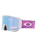 Miniatura Oakley, Line Miner L mascherina da sci unisex Lucas Braathen Signature - Prizm Snow Sapphire Iridium bianco, rosa 