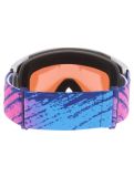 Miniatura Oakley, Line Miner L mascherina da sci unisex Lucas Braathen Signature - Prizm Snow Sapphire Iridium bianco, rosa 