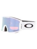 Miniatura Oakley, Line Miner L mascherina da sci unisex Matte White - Prizm Sapphire Iridium bianco 