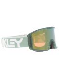 Miniatura Oakley, Line Miner M mascherina da sci unisex Matte B1B Jade - Prizm Sage Gold Iridium verde 