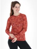 Miniatura Odlo, Active Warm Eco Graphic maglia termica donna Cinnabar marrone 