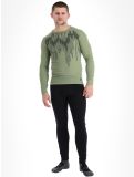 Miniatura Odlo, Active Warm Eco Graphic maglia termica uomo Matte Green verde 