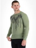 Miniatura Odlo, Active Warm Eco Graphic maglia termica uomo Matte Green verde 