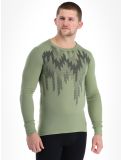 Miniatura Odlo, Active Warm Eco Graphic maglia termica uomo Matte Green verde 