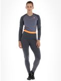 Miniatura Odlo, Natural Performance PW 150 pantaloni termici donna India Ink Melange  - Live Wire grigio 