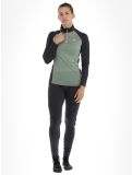 Miniatura Odlo, Natural Performance PW 150 maglione donna Matte Green - Dark Grey Melange grigio, verde 