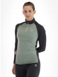 Miniatura Odlo, Natural Performance PW 150 maglione donna Matte Green - Dark Grey Melange grigio, verde 